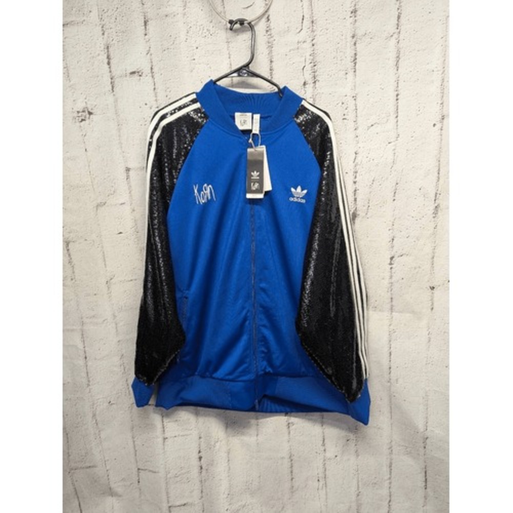 Adidas x Korn Sequin Track Top Blue Black JP0997 Mens XL New‎ With Tags
